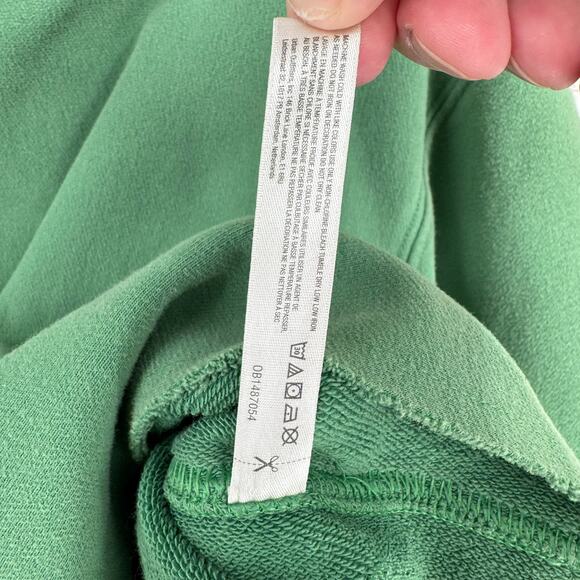 Free People FP Movement Cropped Oversized Hoodie Womens Small Green - Picture 9 of 11